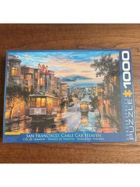 New Sealed Eurographics 1000 piece Puzzle. San Francisco Cable Car Heaven